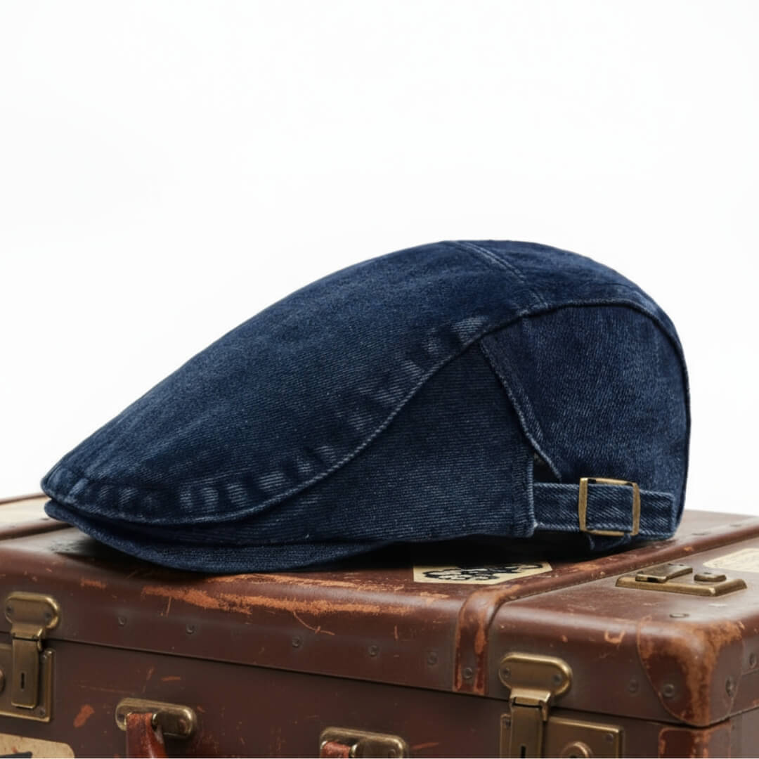 Schiebermütze uit Denim — VERDEN