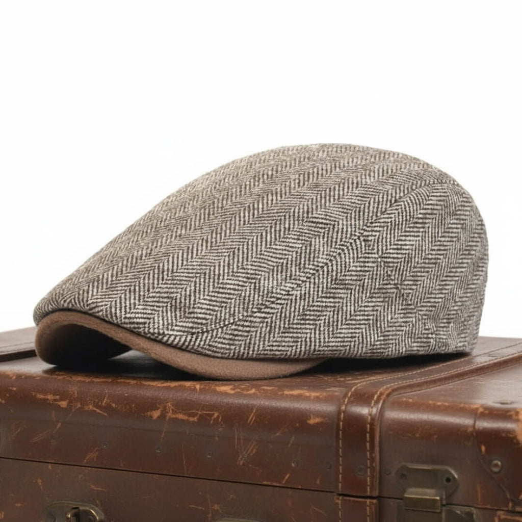 Visgraat Ivy Cap van Wol — HETTSTEDT