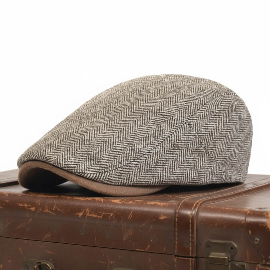 Visgraat Ivy Cap van Wol — HETTSTEDT