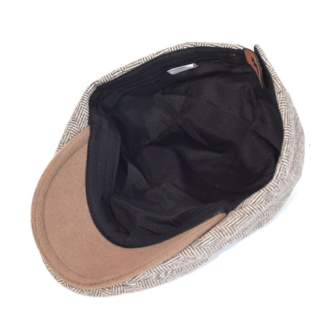 Visgraat Ivy Cap van Wol — HETTSTEDT