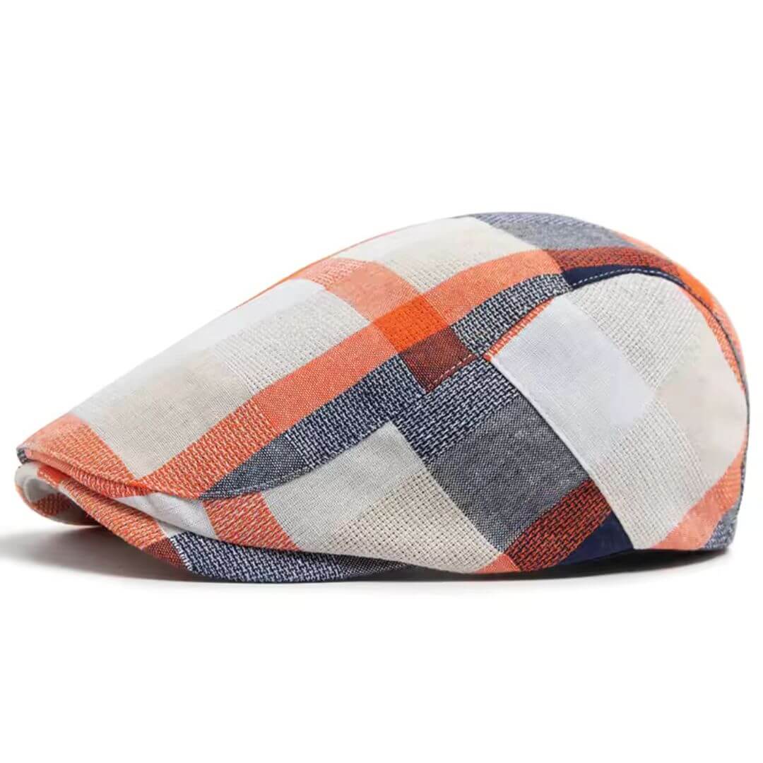 Patchwork-beret van katoen — LIEZEN