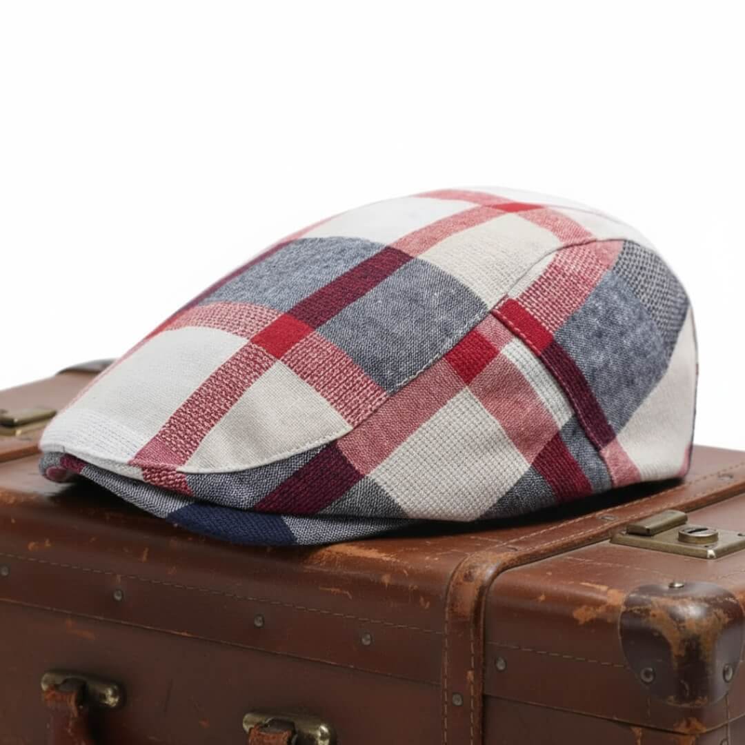 Patchwork-beret van katoen — LIEZEN