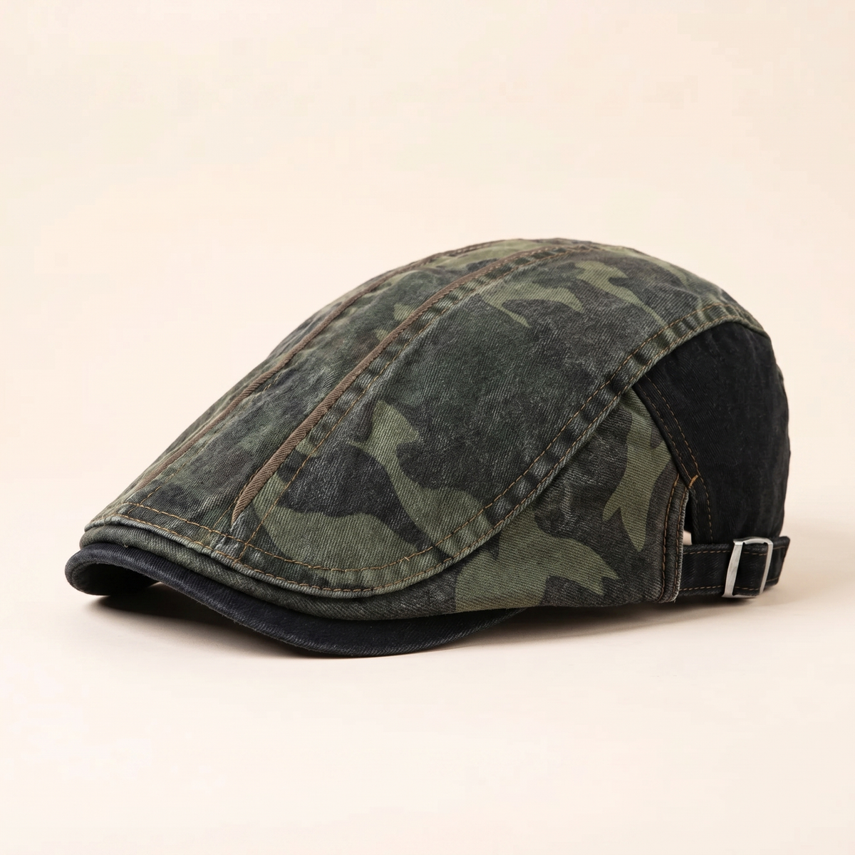 Camouflage-chauffeursmuts van katoen — EBERN