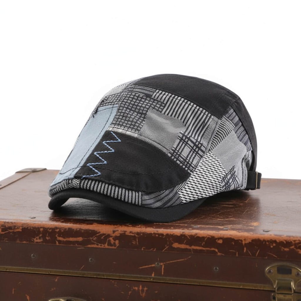 Patchwork-beret van katoen — FRICK