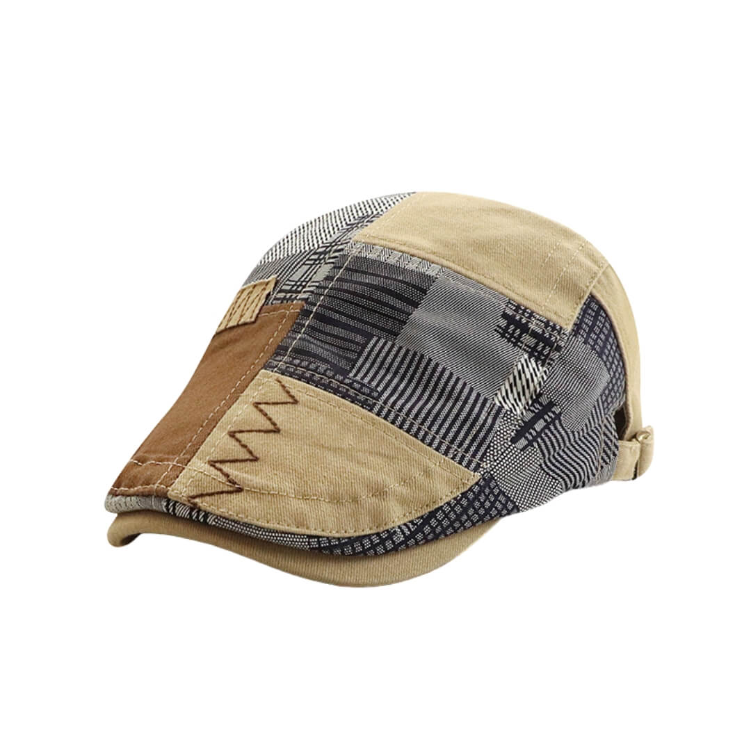 Patchwork-beret van katoen — FRICK