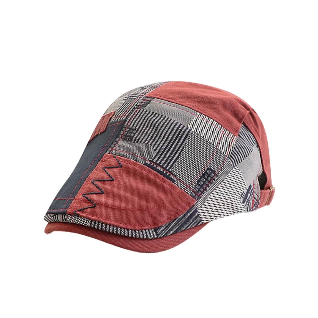 Patchwork-beret van katoen — FRICK