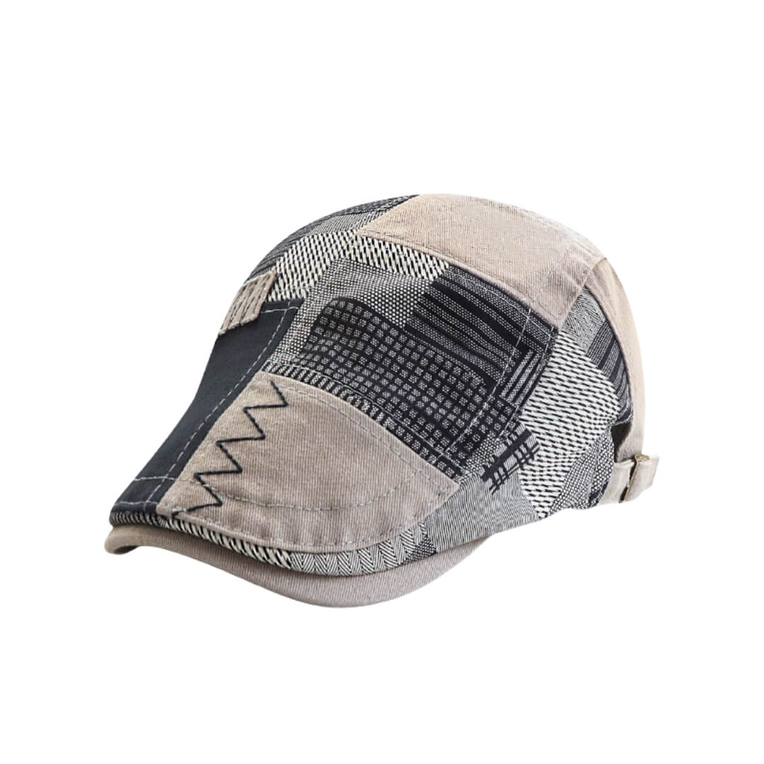Patchwork-beret van katoen — FRICK