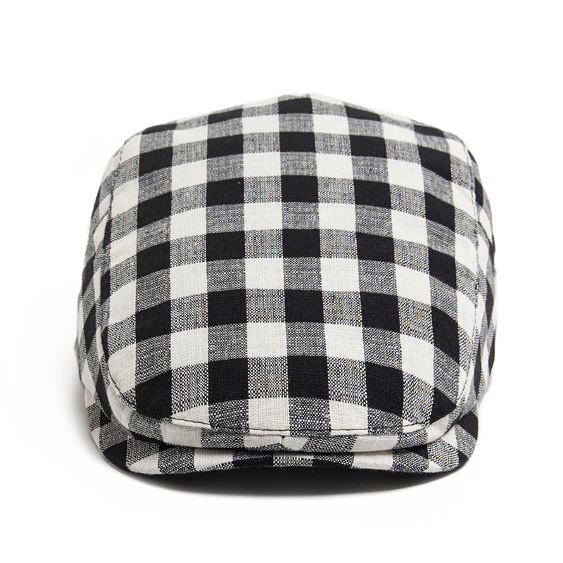 Karo-Schiebermütze van katoen — RATHENOW