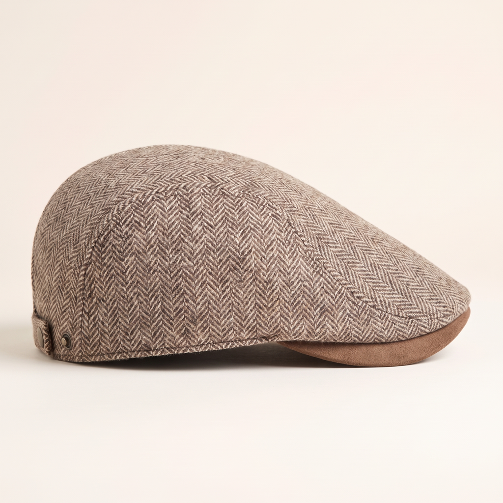 Visgraat Ivy Cap van Wol — HETTSTEDT